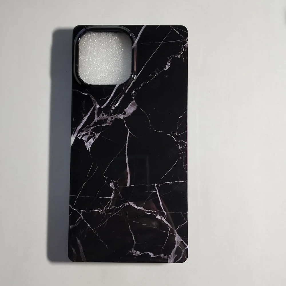 iPhone 13 Pro Max New Protective Cell Phone case Black Marble case